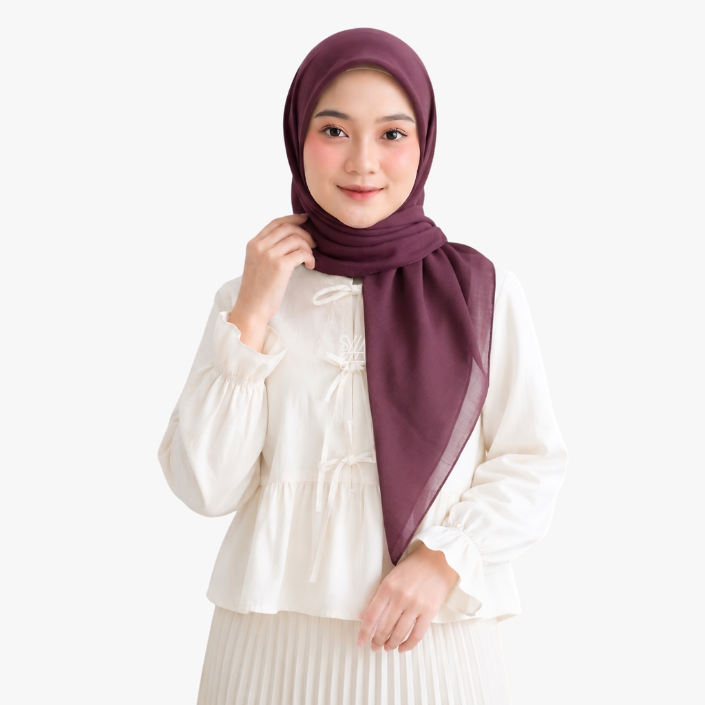 Hijab Segiempat Paris Polos