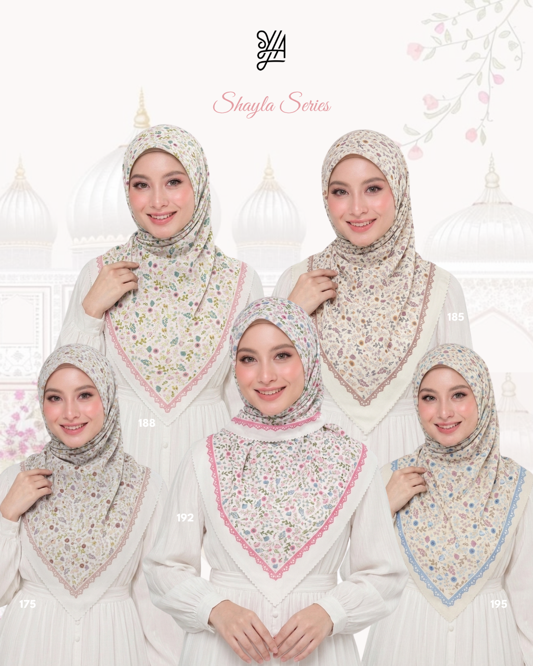 Hijab Voal Motif Premium - Syahla Series