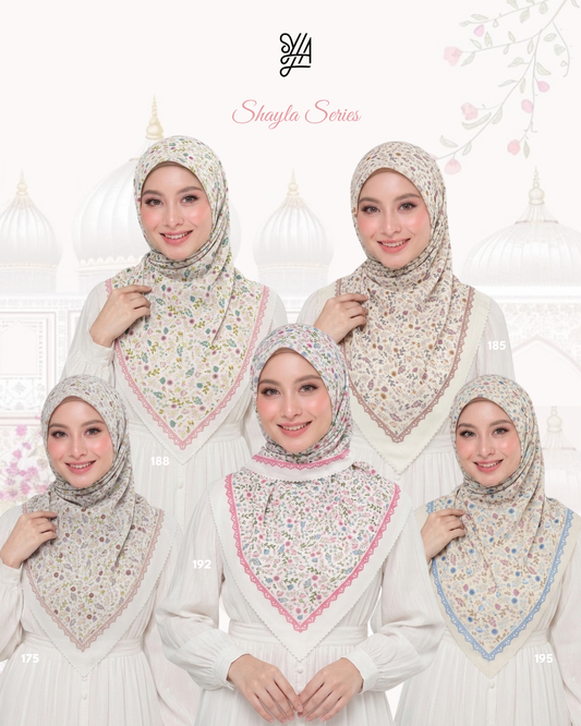 Hijab Voal Motif Premium - Syahla Series