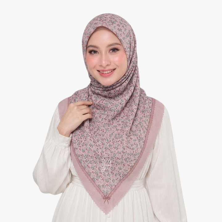 Jilbab Voal Motif Premium - Safeea Series