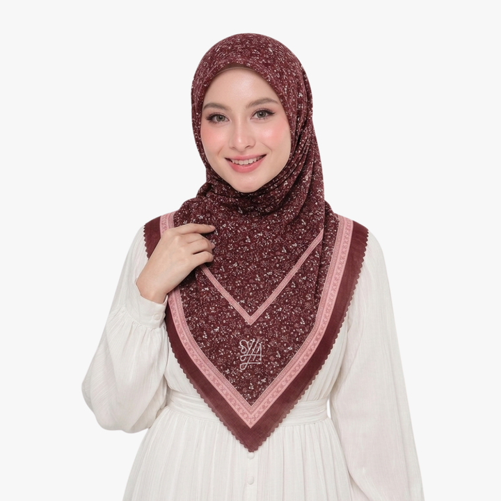 Jilbab Voal Motif Premium - Best Seller