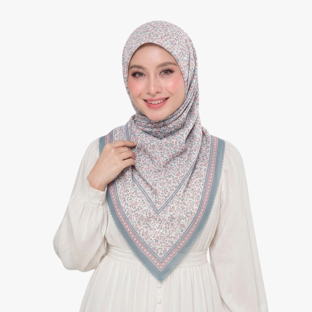 Jilbab Voal Motif Premium - Best Seller