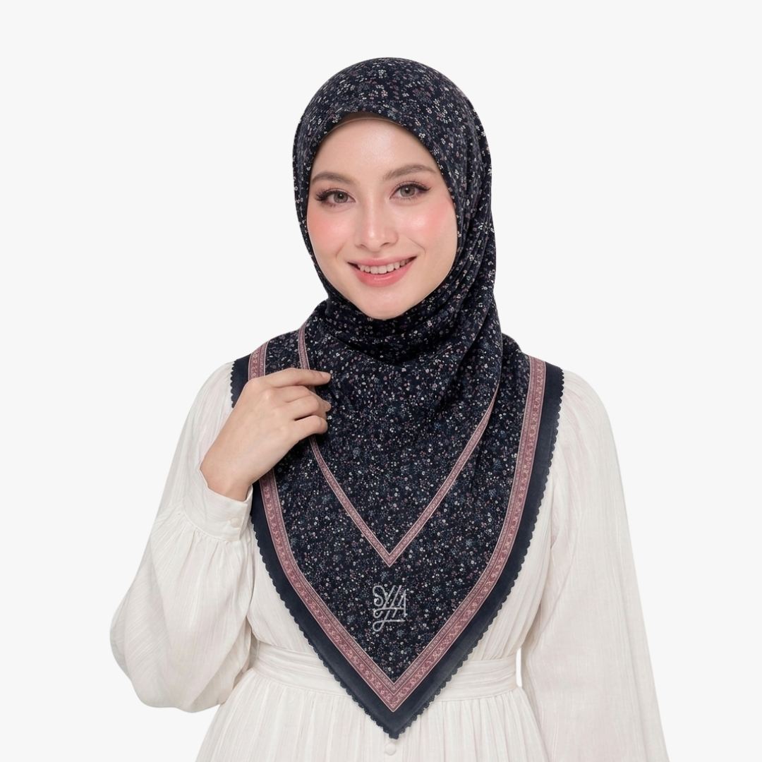 Jilbab Voal Motif Premium - Best Seller