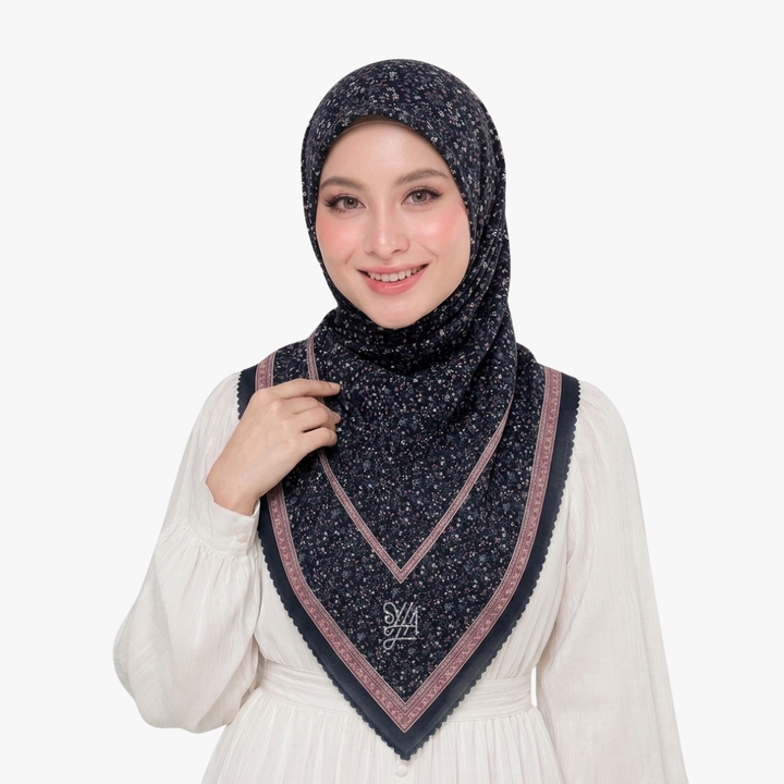 Jilbab Voal Motif Premium - Best Seller