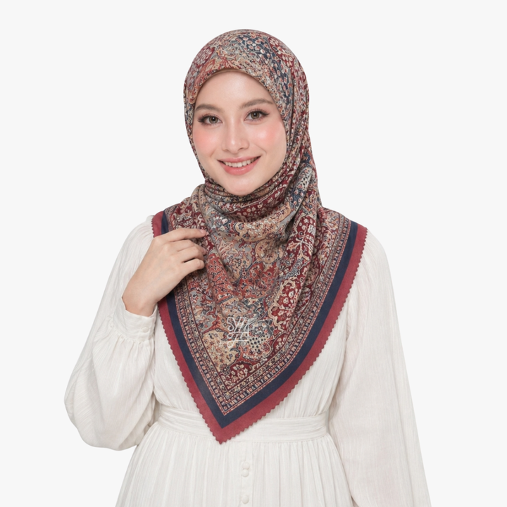 Jilbab Voal Motif Premium - Sureyya Series
