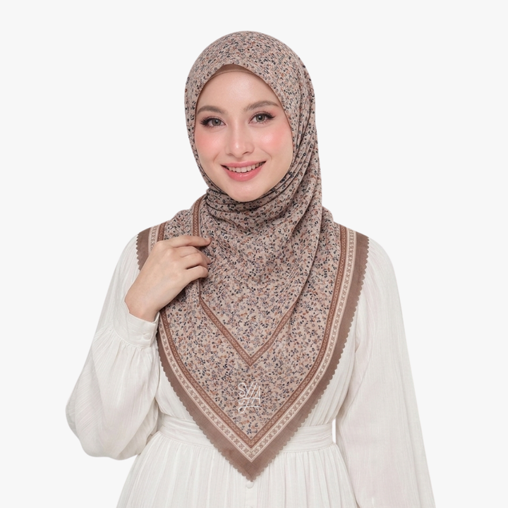 Jilbab Voal Motif Premium - Best Seller