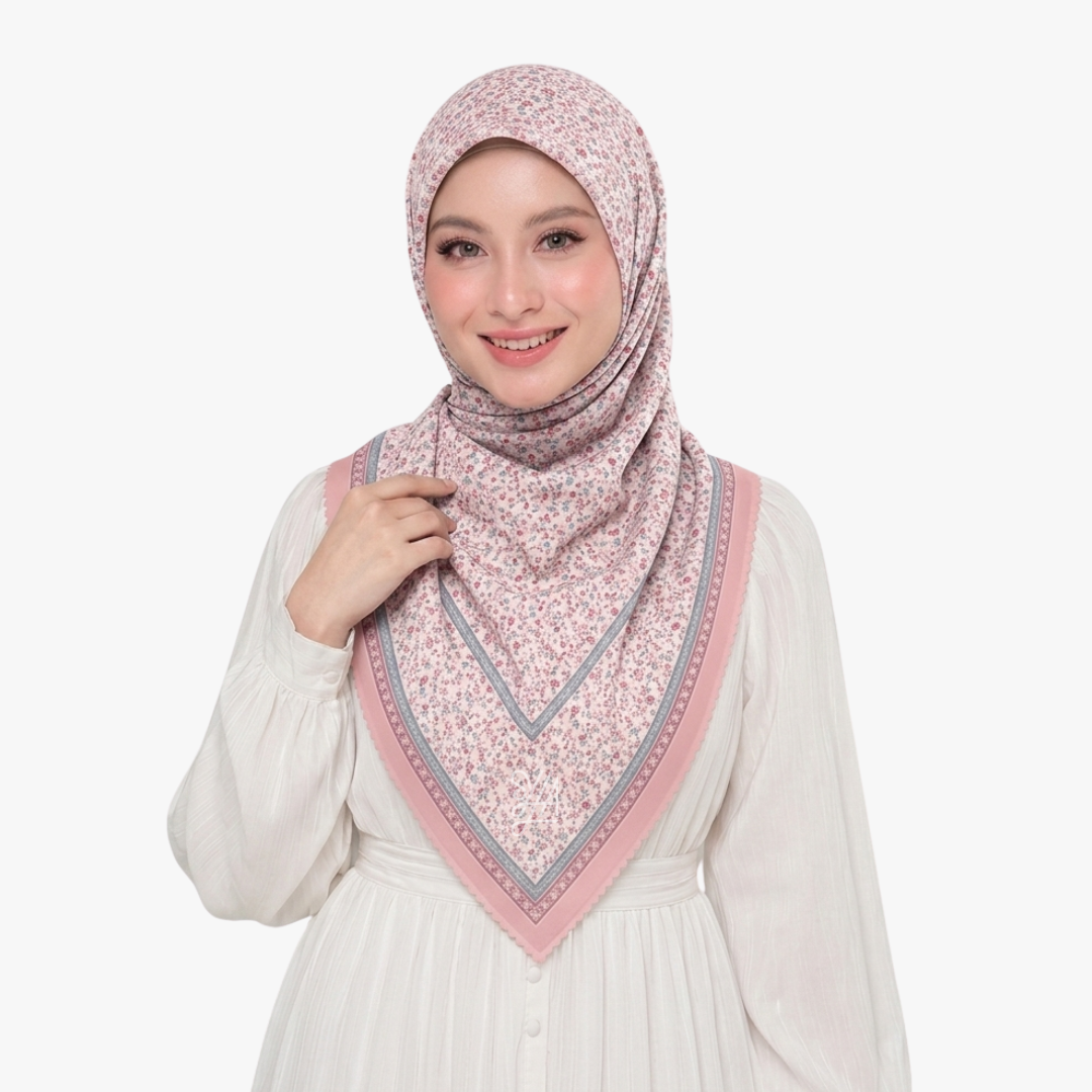 Jilbab Voal Motif Premium - Best Seller