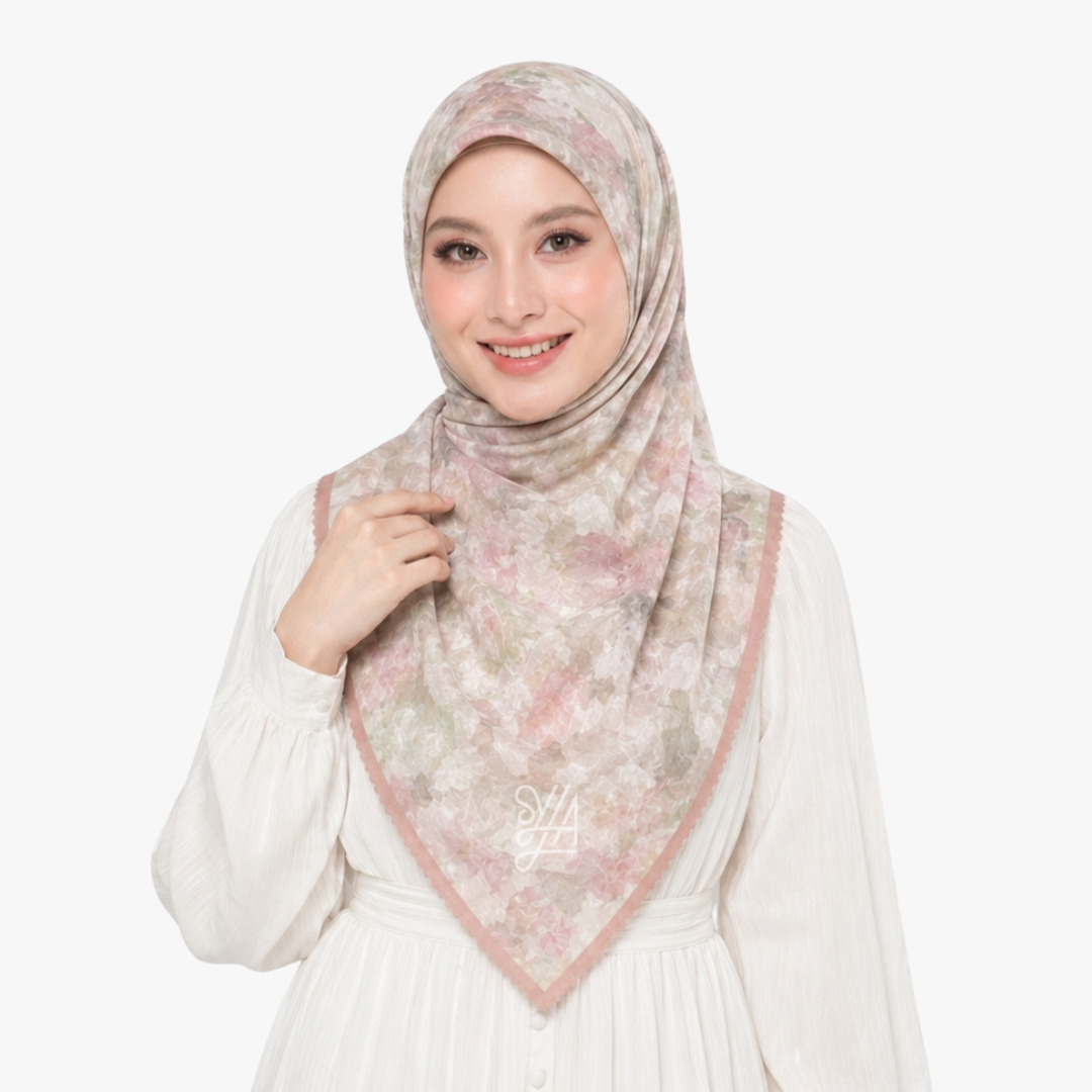 Jilbab Voal Motif Premium - Sova Series