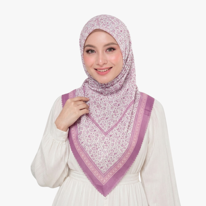 Jilbab Voal Motif Premium - Best Seller