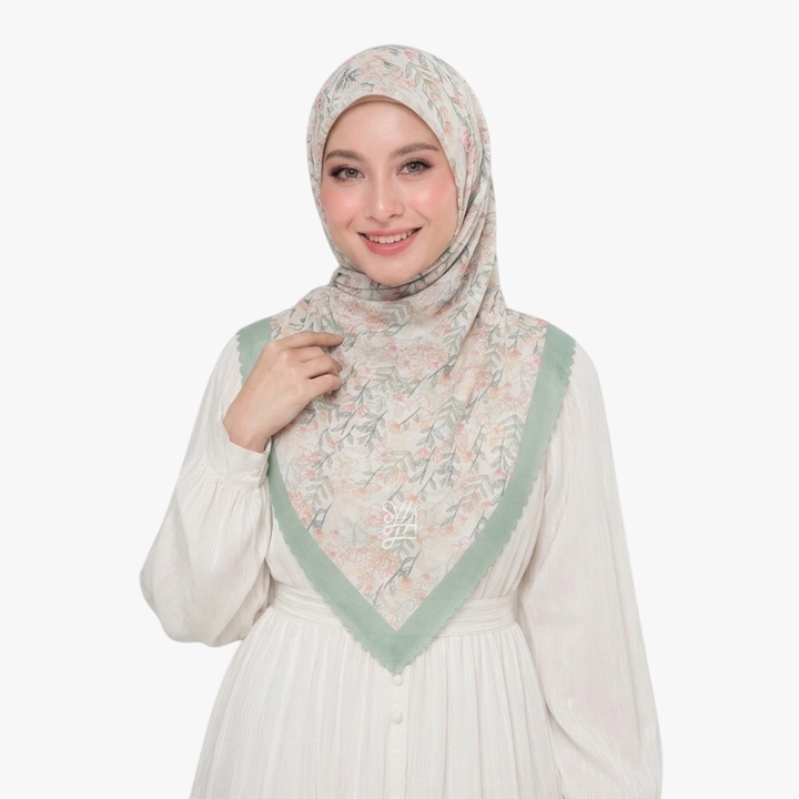 Jilbab Voal Motif Premium - Selva Series