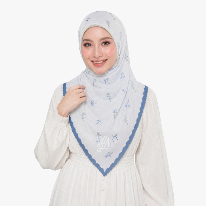 Jilbab Voal Motif Premium - Syazana Series