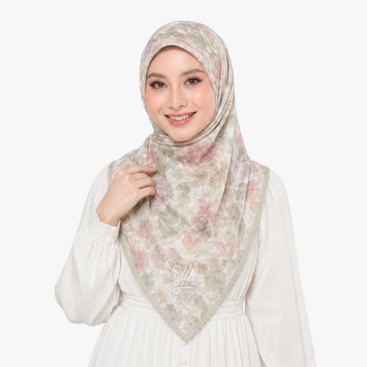 Jilbab Voal Motif Premium - Sova Series