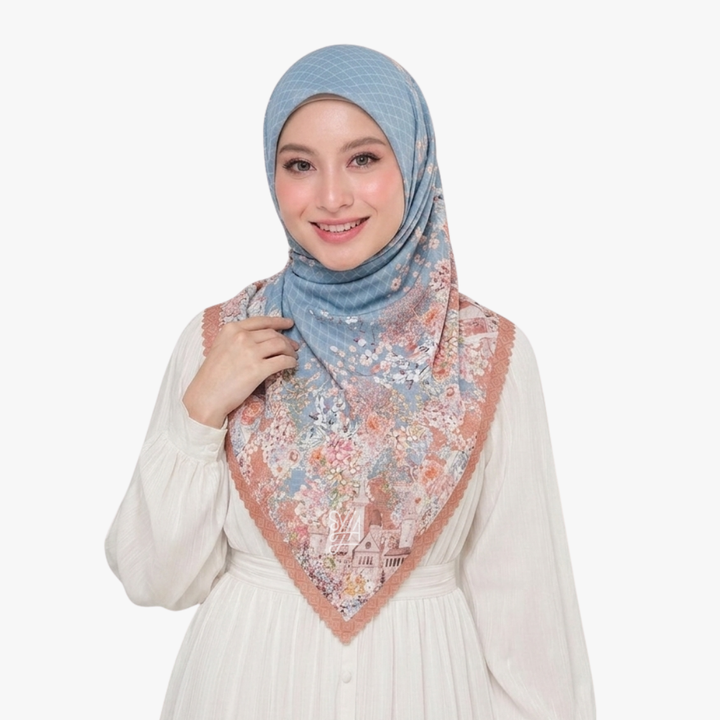 Hijab Voal Motif Premium - Shema Series