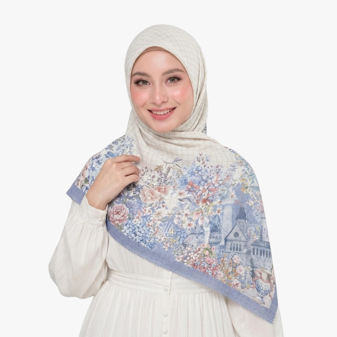 Hijab Voal Motif Premium - Shema Series