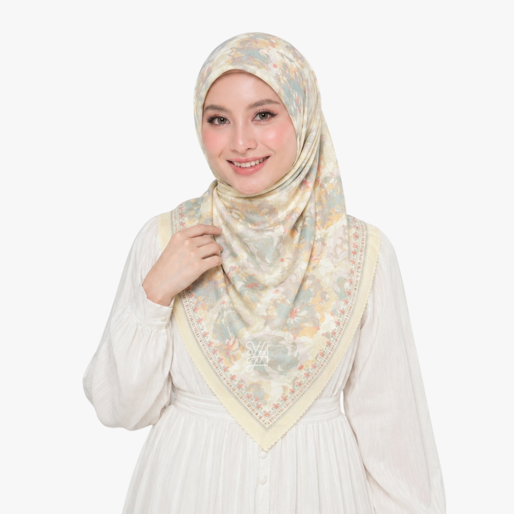 Hijab Voal Motif Premium - Savienne Series