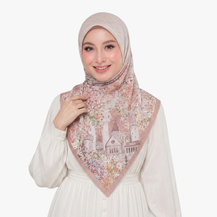 Hijab Voal Motif Premium - Shema Series