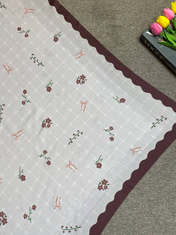 Jilbab Voal Motif Premium - Syazana Series