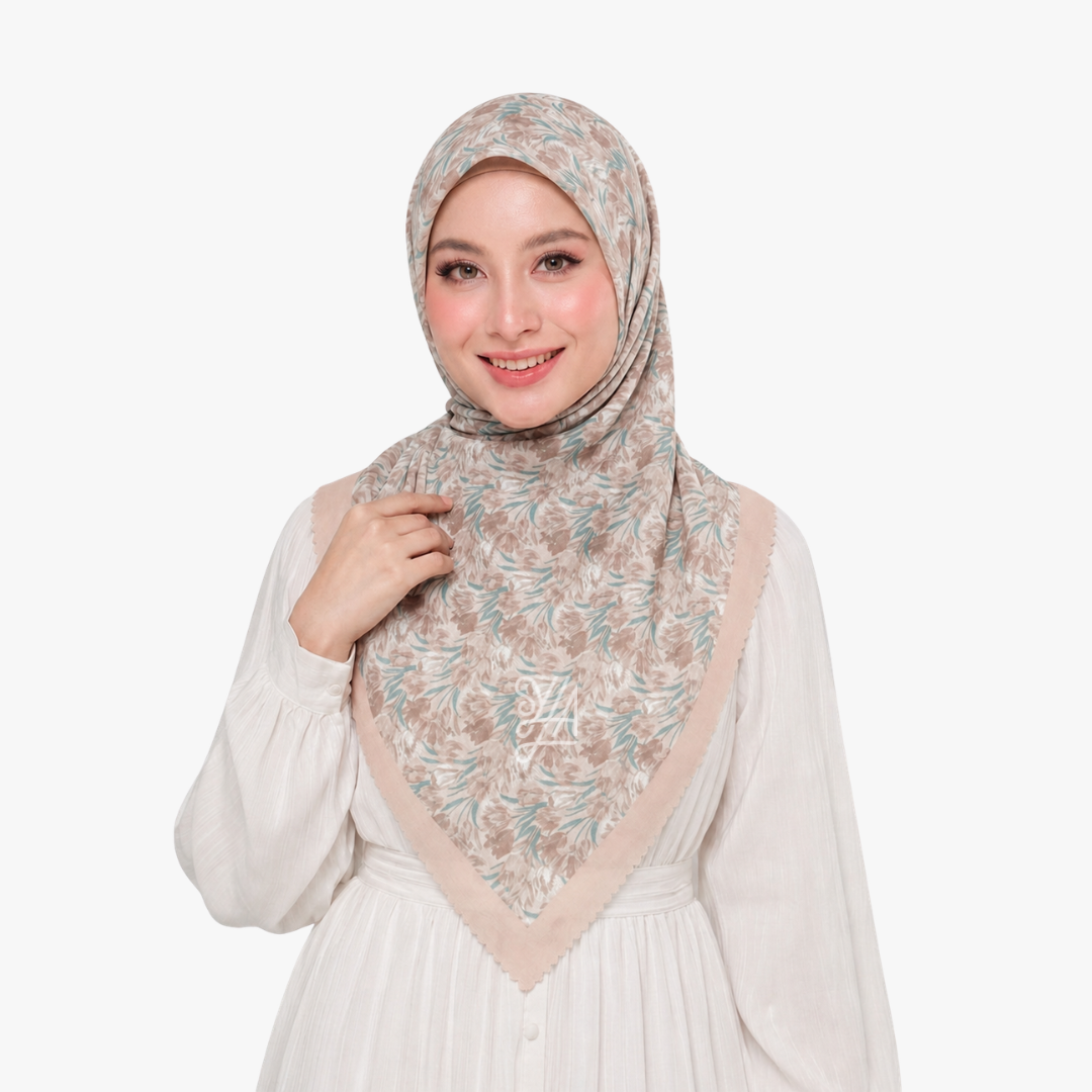 Hijab Voal Motif Premium - Shaqeela Series