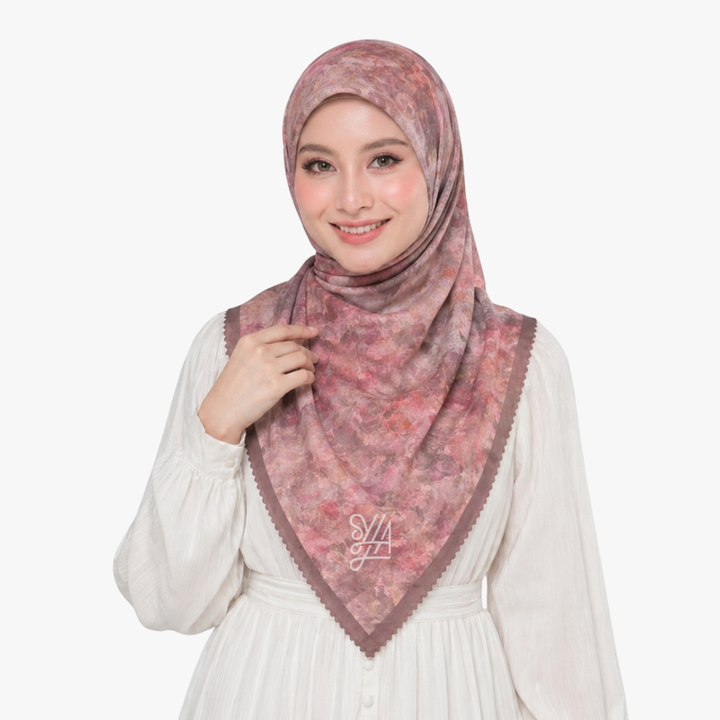 Jilbab Voal Motif Premium - Sova Series