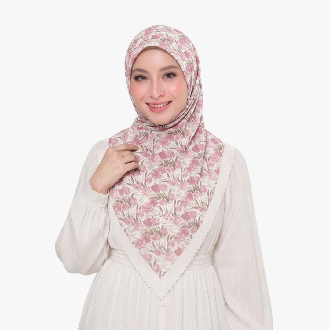 Hijab Voal Motif Premium - Shaqeela Series