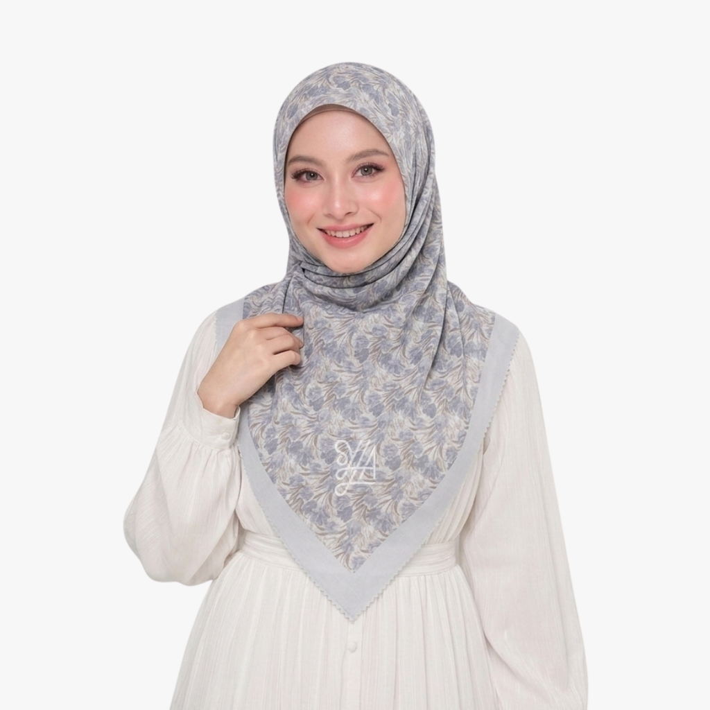 Hijab Voal Motif Premium - Shaqeela Series