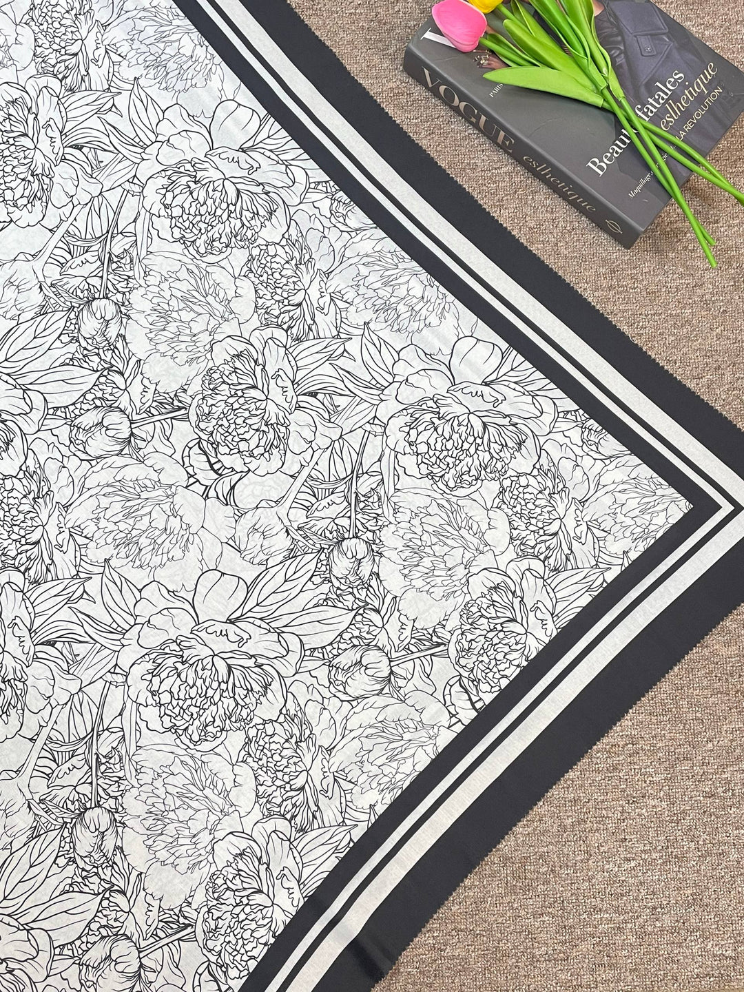 Jilbab Voal Motif Premium - Shavella Series