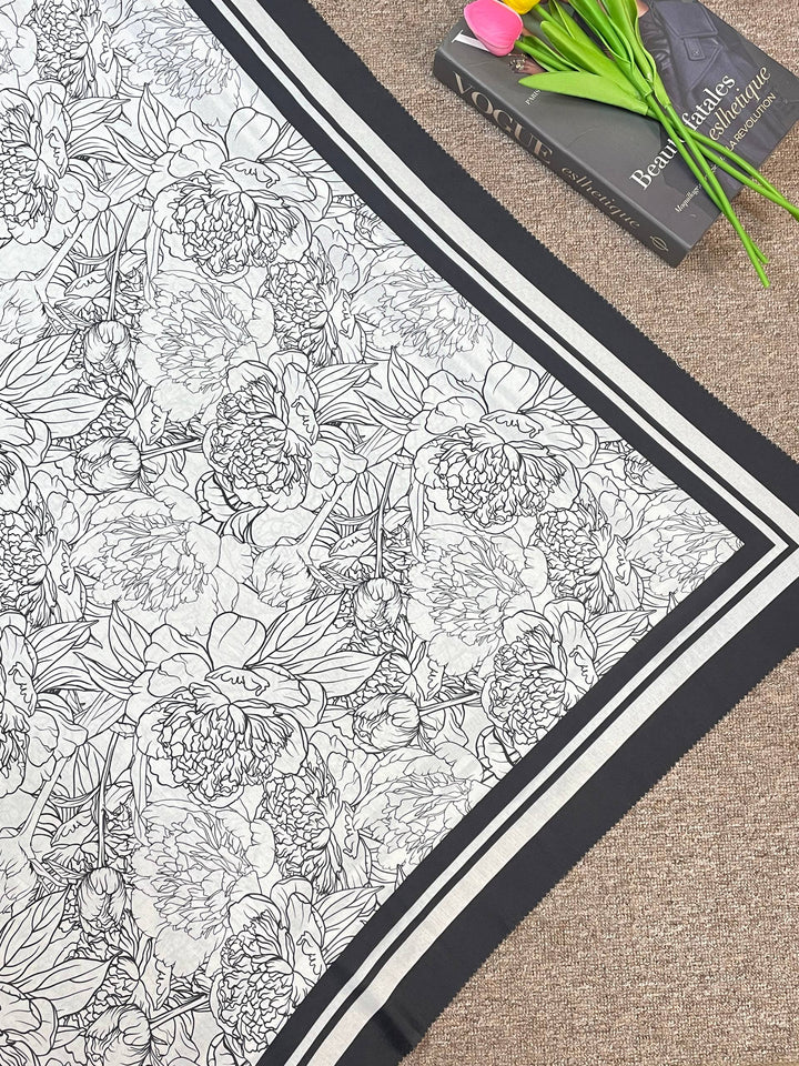 Jilbab Voal Motif Premium - Shavella Series