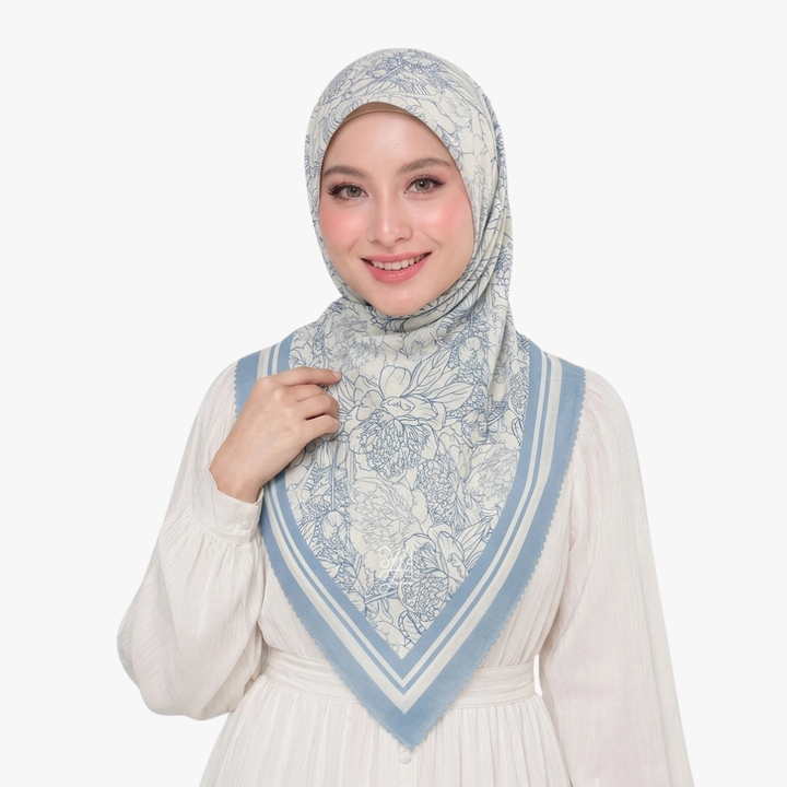 Jilbab Voal Motif Premium - Shavella Series