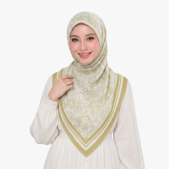 Jilbab Voal Motif Premium - Shavella Series