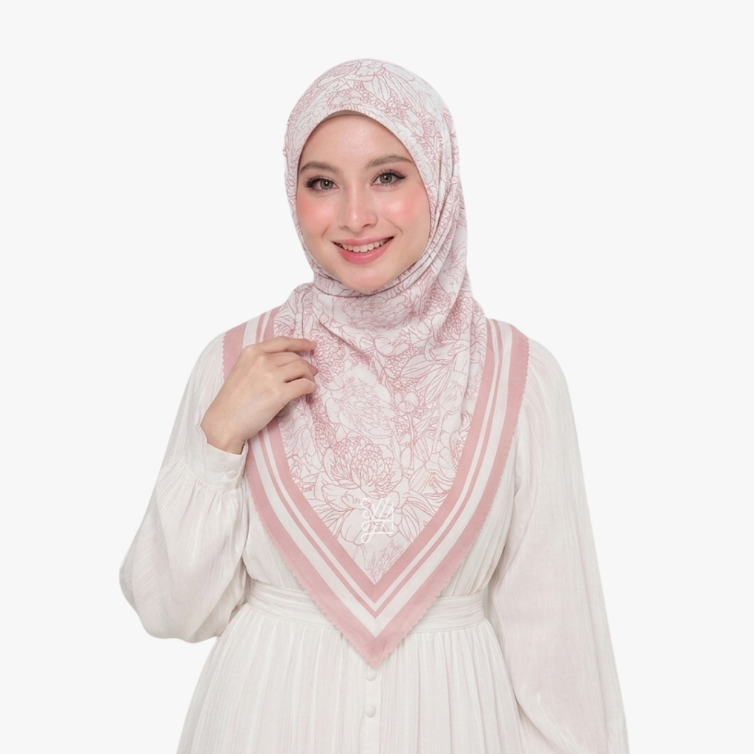 Jilbab Voal Motif Premium - Shavella Series
