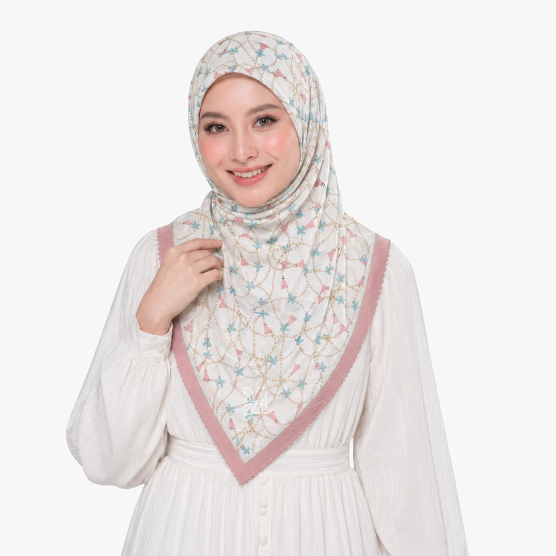 Hijab Voal Motif Premium - Seyra Series