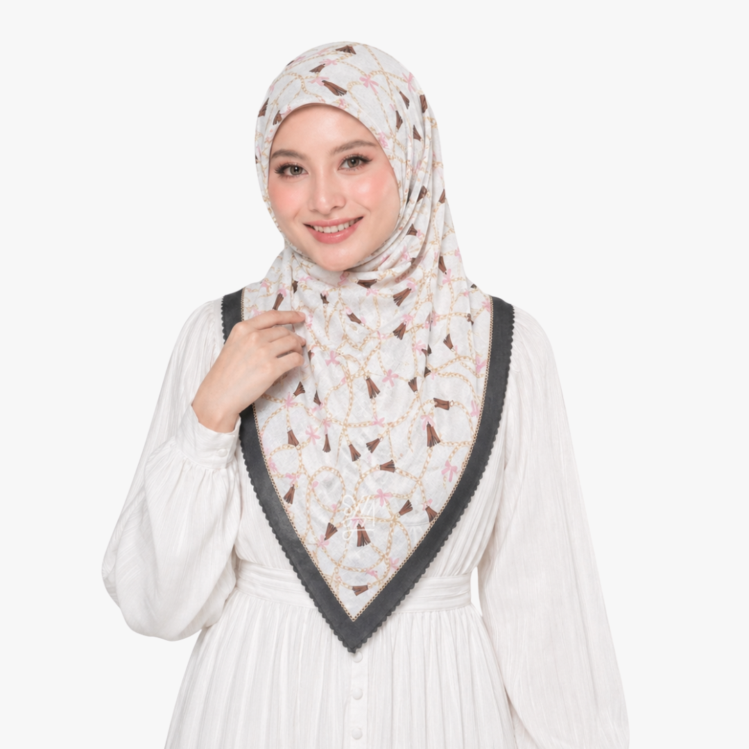 Hijab Voal Motif Premium - Seyra Series