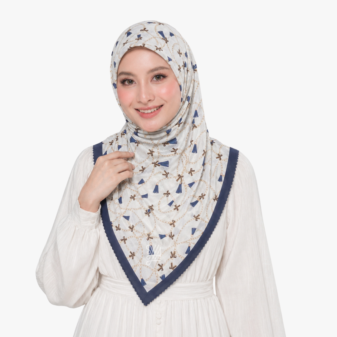 Hijab Voal Motif Premium - Seyra Series