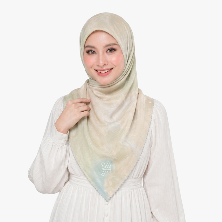 Hijab Voal Motif Premium - Marble Series