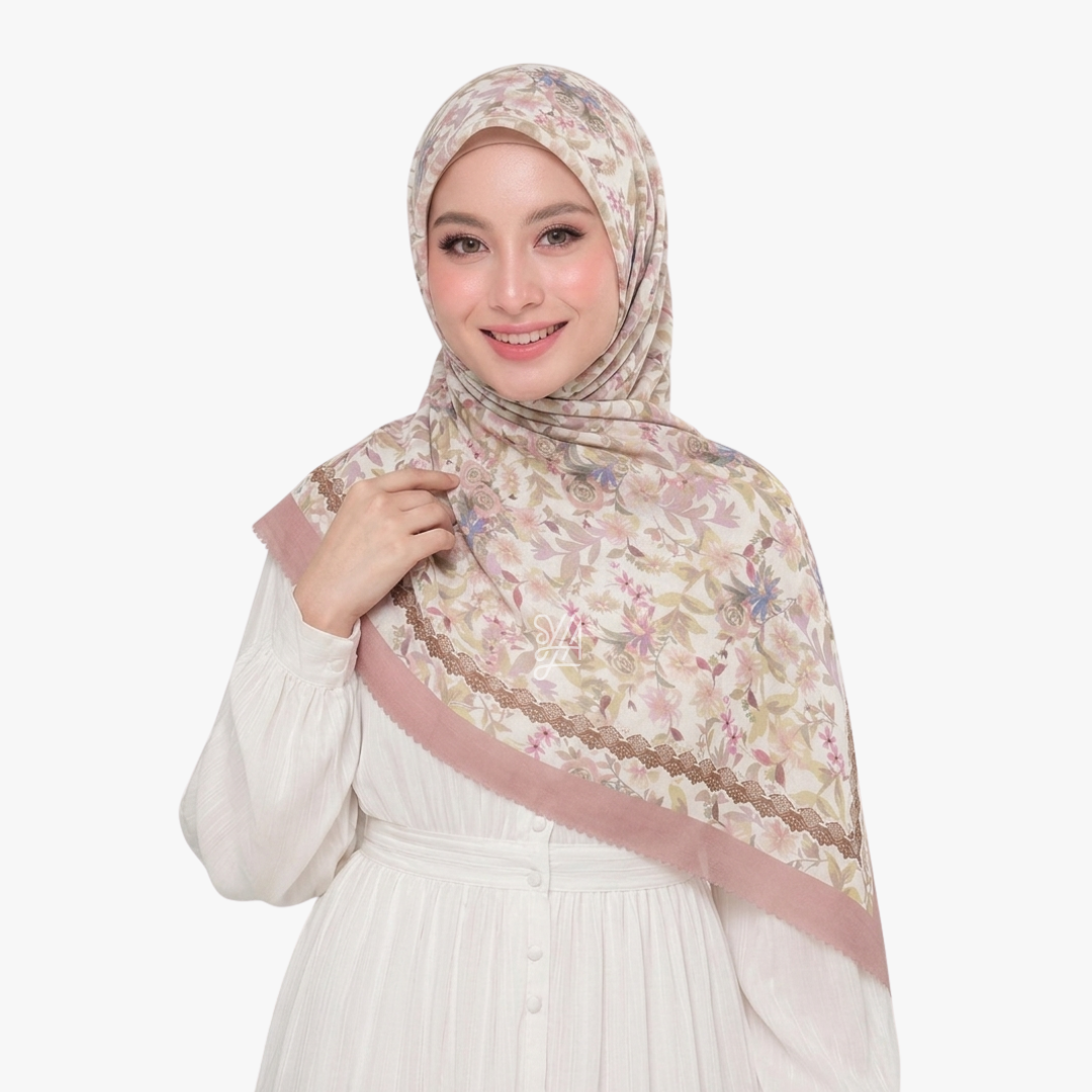 Jilbab Voal Motif Premium - Shakira Series