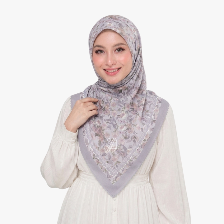Jilbab Voal Motif Premium - Shakira Series