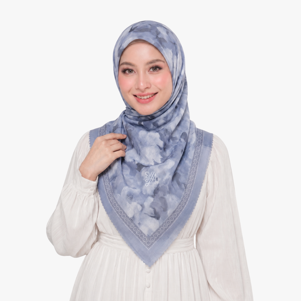 Hijab Voal Motif Premium - Yasmeen Series