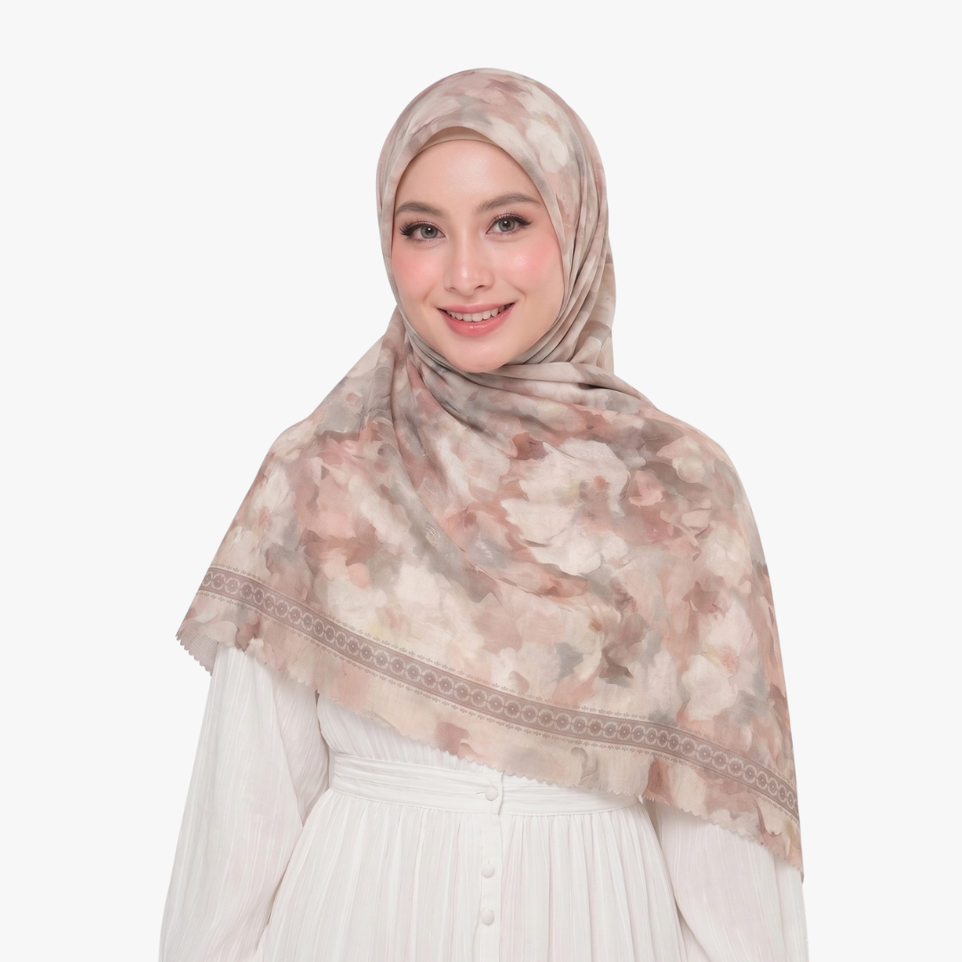 Hijab Voal Motif Premium - Yasmeen Series
