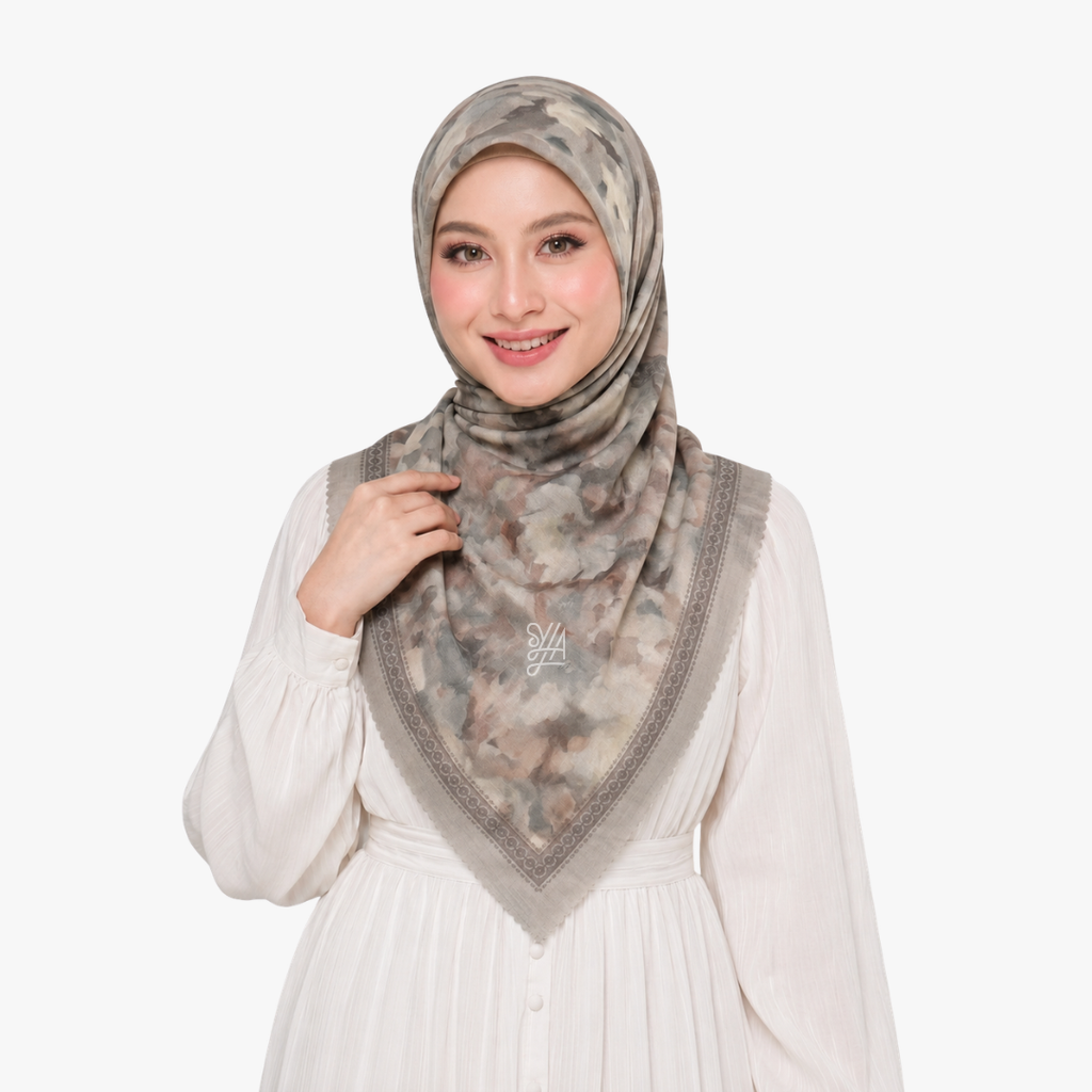 Hijab Voal Motif Premium - Yasmeen Series
