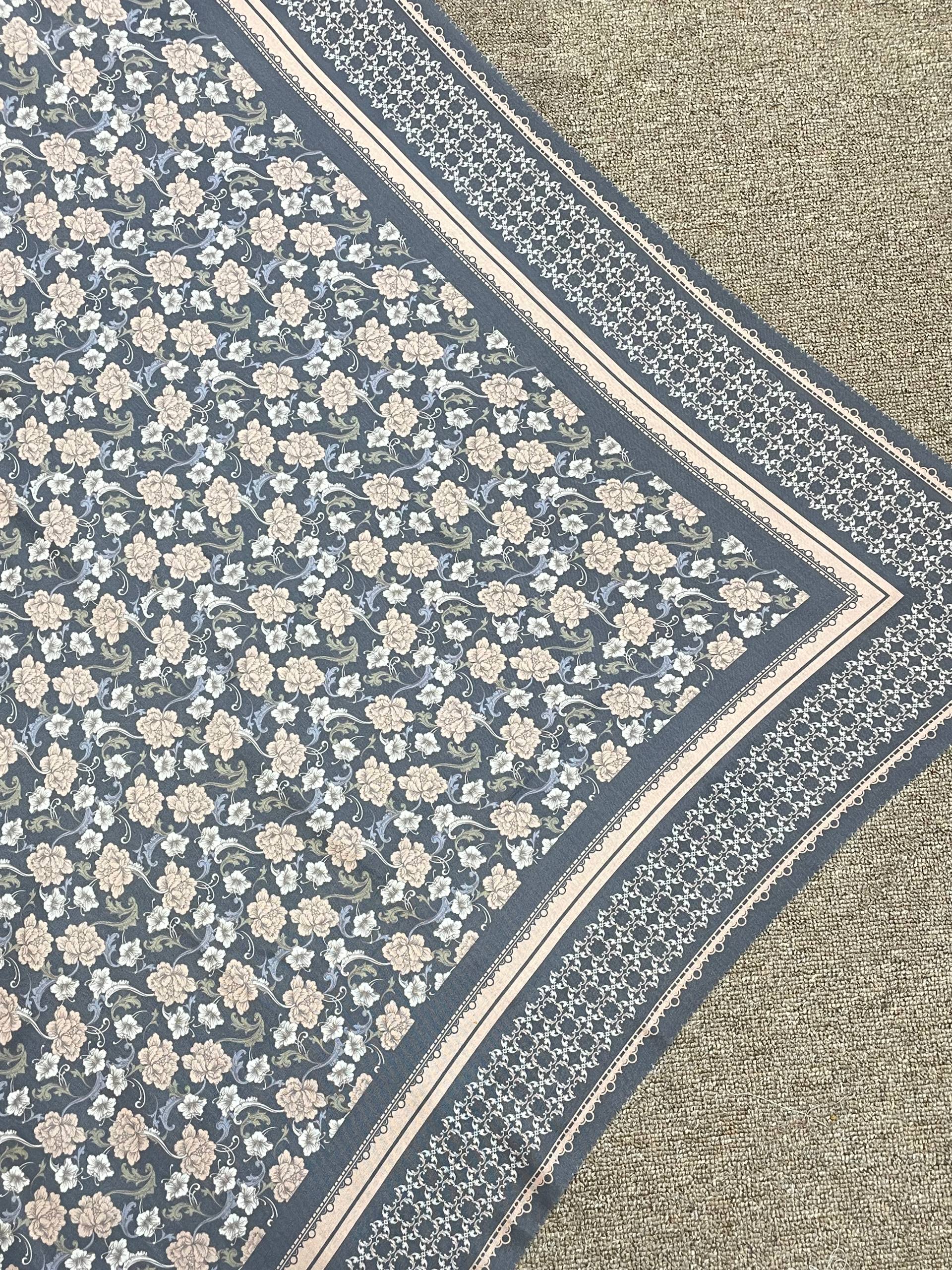 Hijab Voal Motif Premium - Seroja Series