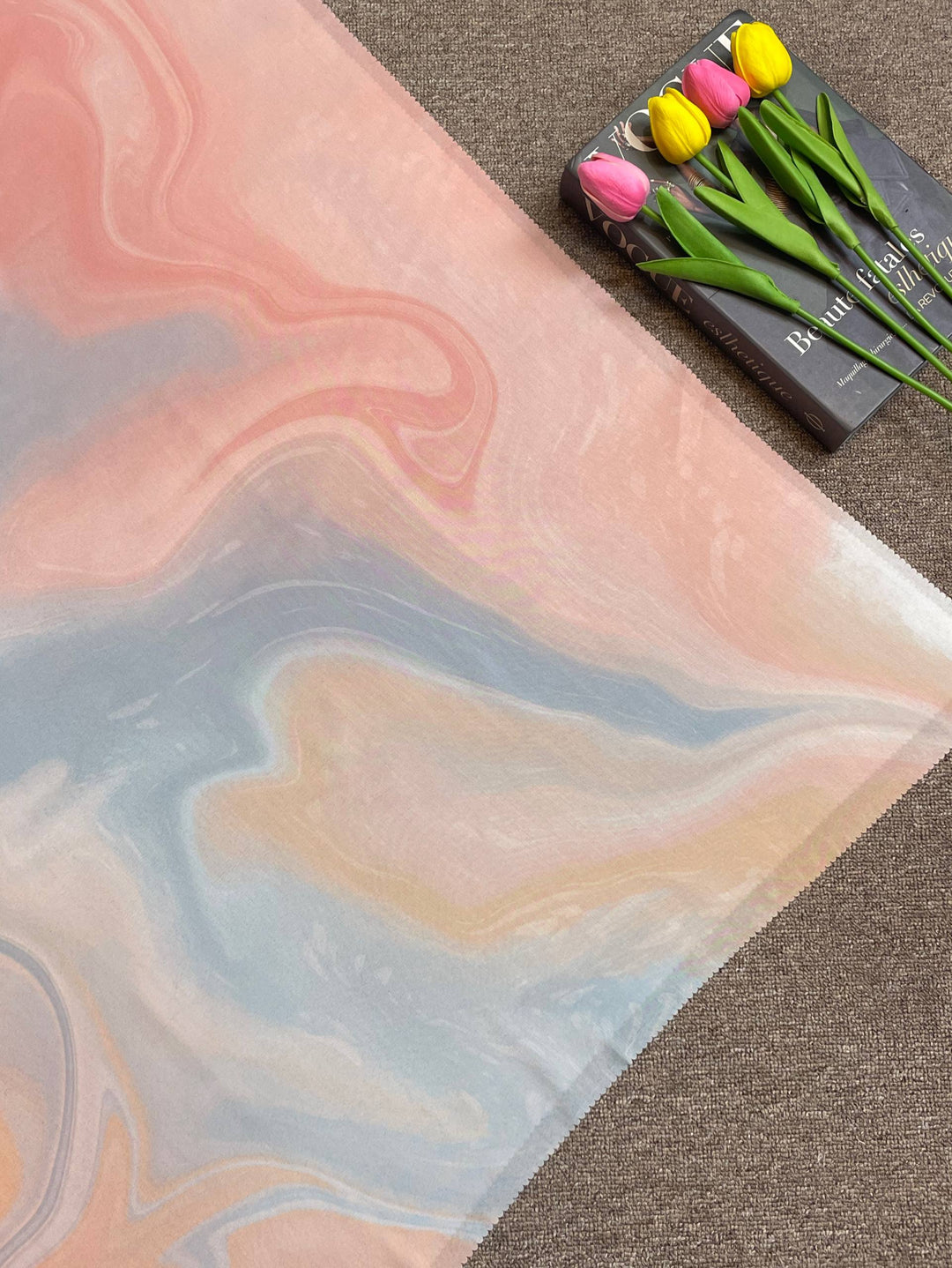 Hijab Voal Motif Premium - Marble Series
