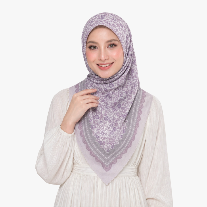 Jilbab Voal Motif Premium - Shareena Series