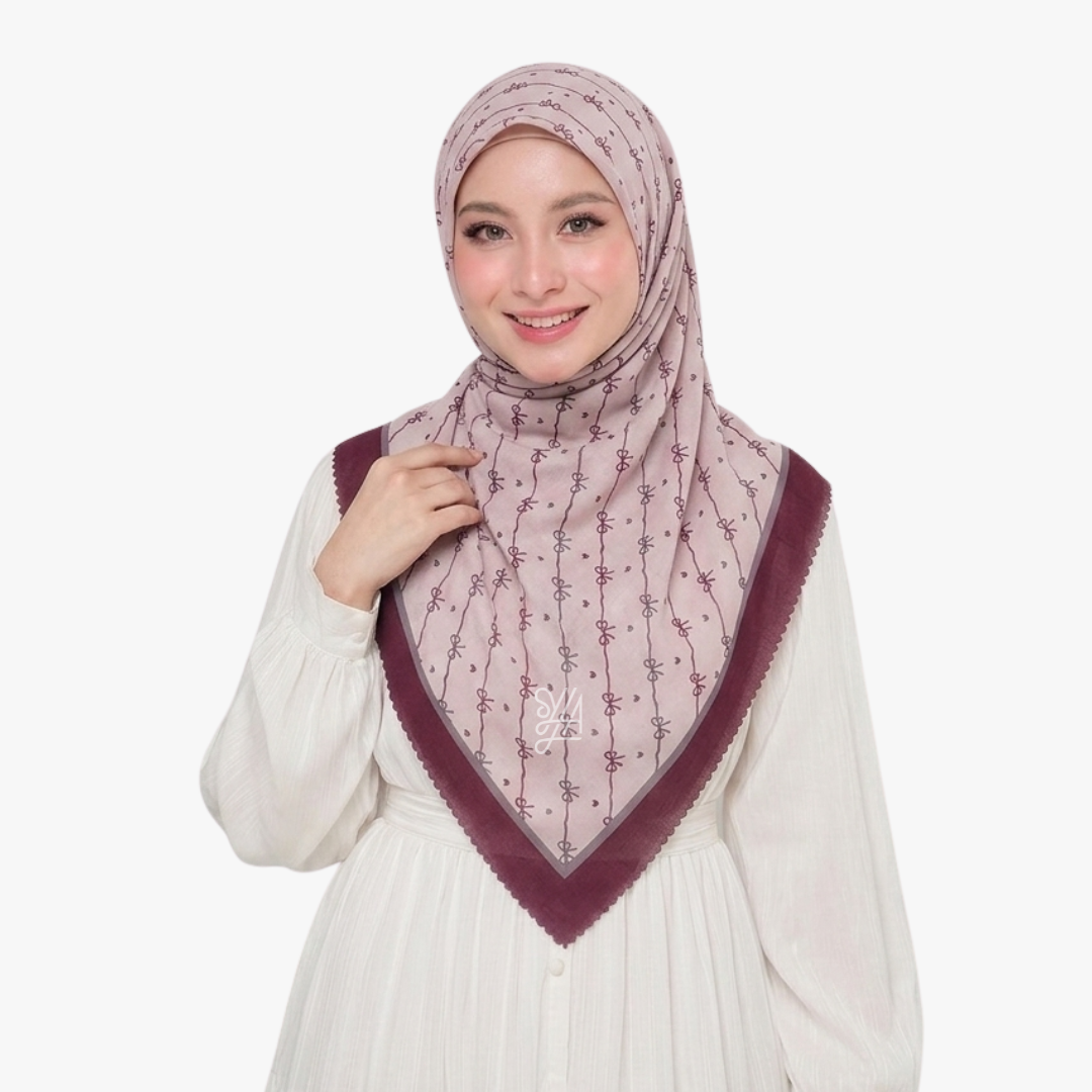 Jilbab Voal Motif Premium - Sabella Series