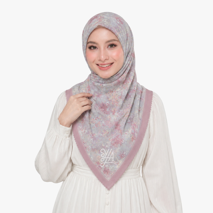 Jilbab Voal Motif Premium - Shazfa Series