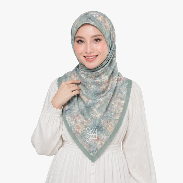 Jilbab Voal Motif Premium - Shazfa Series