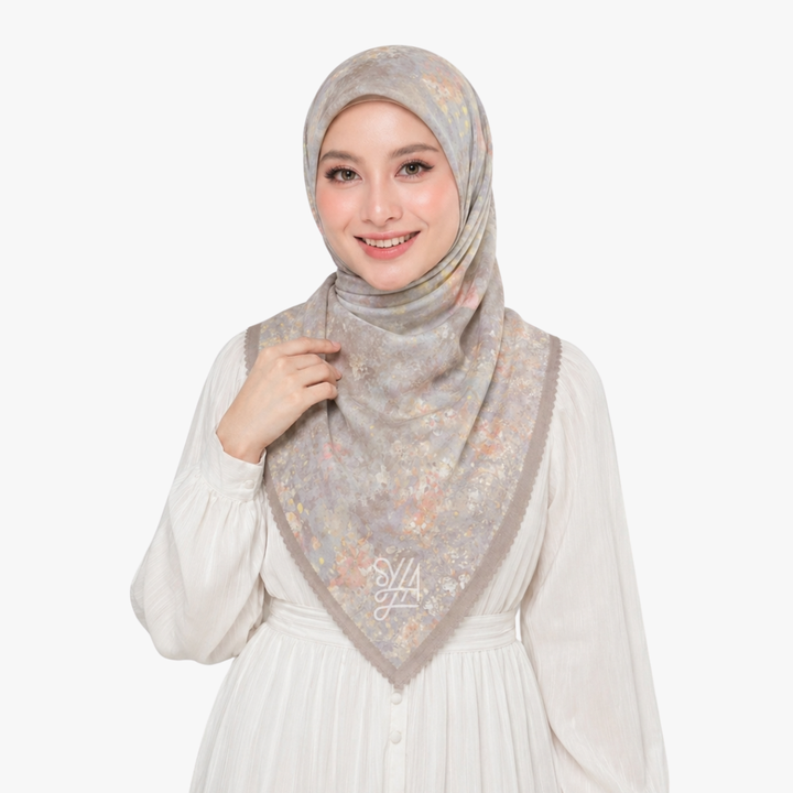 Jilbab Voal Motif Premium - Shazfa Series