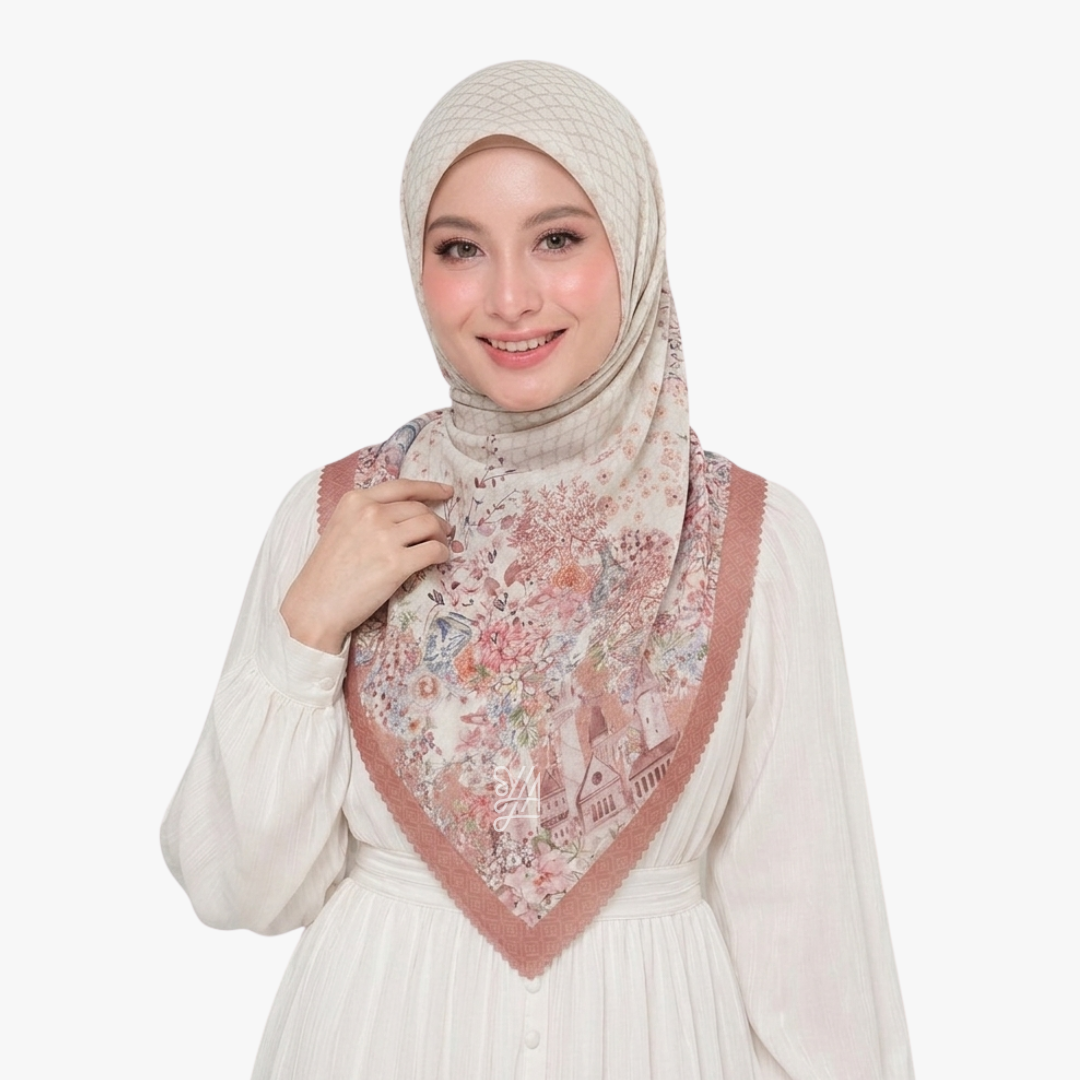 Hijab Voal Motif Premium - Shema Series