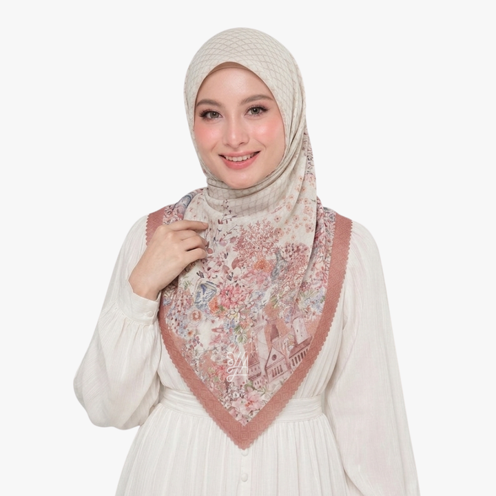 Hijab Voal Motif Premium - Shema Series