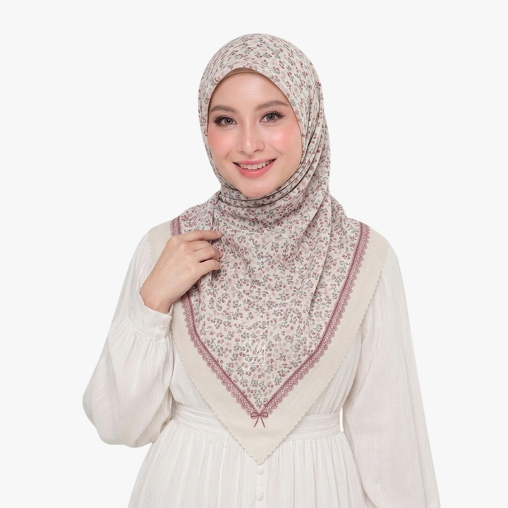 Jilbab Voal Motif Premium - Safeea Series