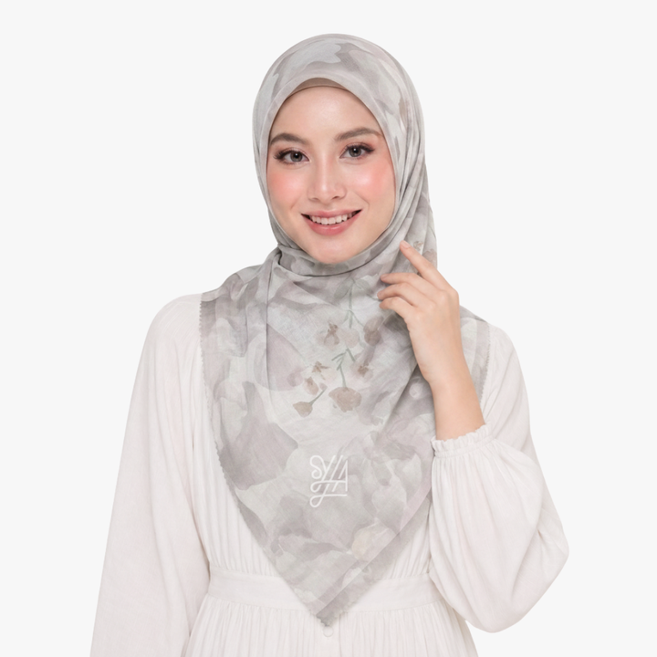 Jilbab Voal Motif Premium - Yunji Series